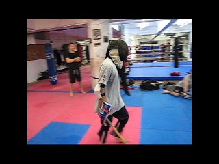Alex vs Linda - Part 3 - Single Stick Sparring - October 7 - 2010