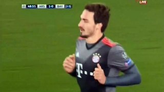 Mats Hummels Cancelled Goal HD - Arsenal 1-0 Bayern Munchen - 07.03.2017 HD