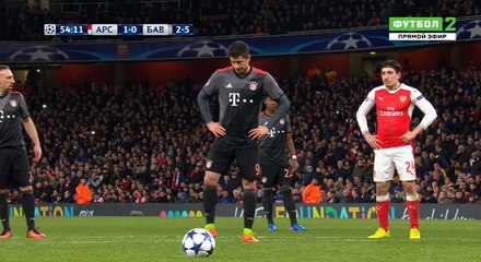 Robert Lewandowski Goal (Penalty) HD - Arsenal	1-1	Bayern Munich 07.03.2017