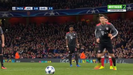 Robert Lewandowski penalty Goal HD - Arsenal 1 - 1 Bayern Munich