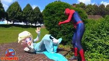 Frozen Elsa Stolen CUPCAKES! w/ Spiderman Bad Joker Hulk Hide & Seek Pink Spidergirl Superheroes IRL