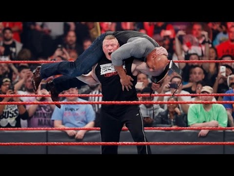 WWE Brock Lesnar Attacks Goldberg 6 March 2017 Full Show