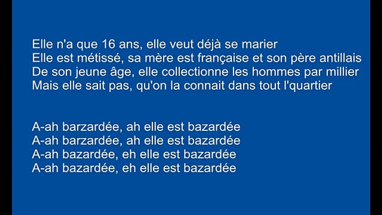 KeBlack - Bazardée Paroles
