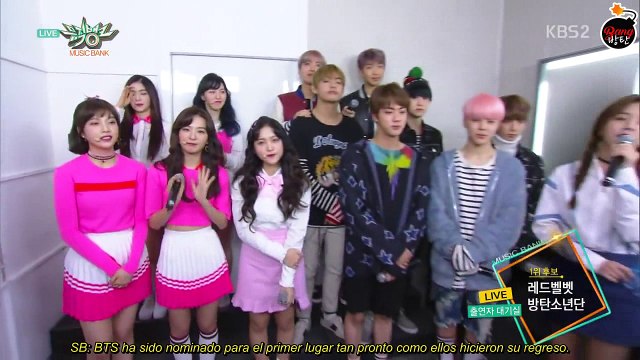 [Sub Español] 170224 Music Bank 1st Place Nominee Interview - BTS