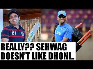 Virender Sehwag shows happiness over MS Dhoni's removal as captain | Oneindia News