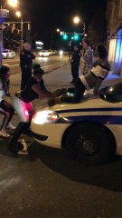 Girls Twerking on Police Car