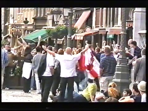 England hooligans at Euro 2000 Belgium