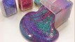 How To Make Glitter Galaxy Clay Slime Recipe DIY Toys PomPom !! 반짝이 갤럭시 액체괴물 만들기!! 액괴 클레