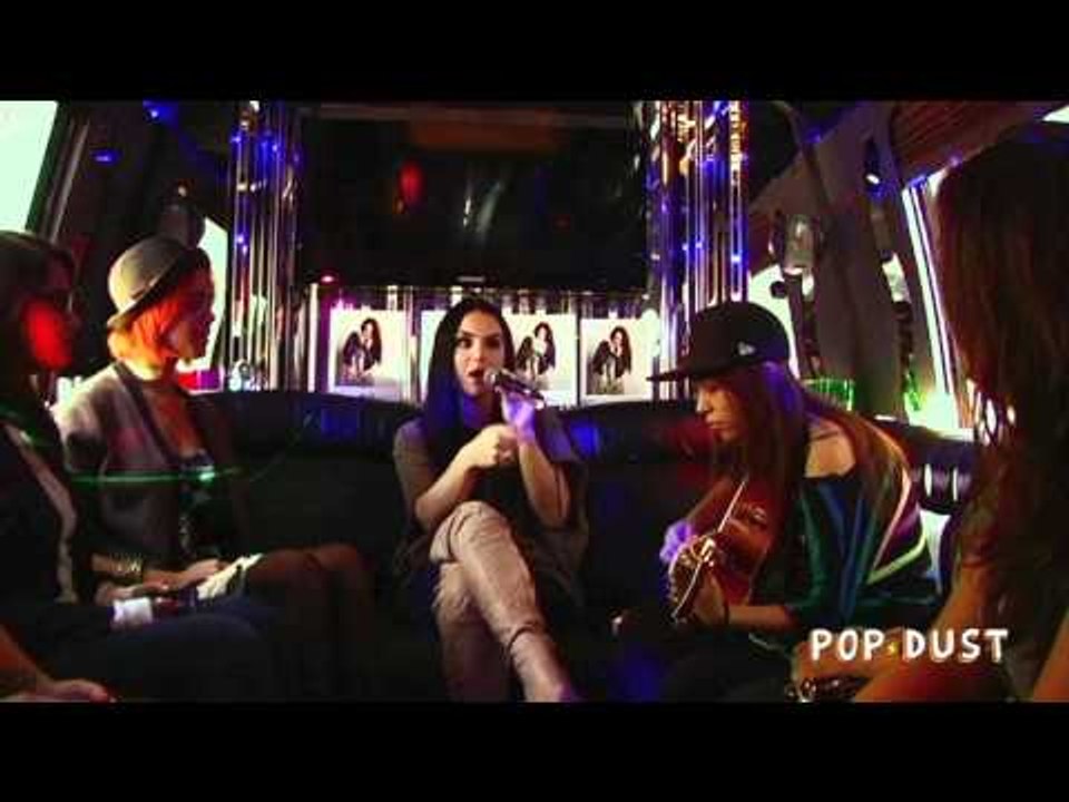 JoJo performs on the POPDUST Party Bus