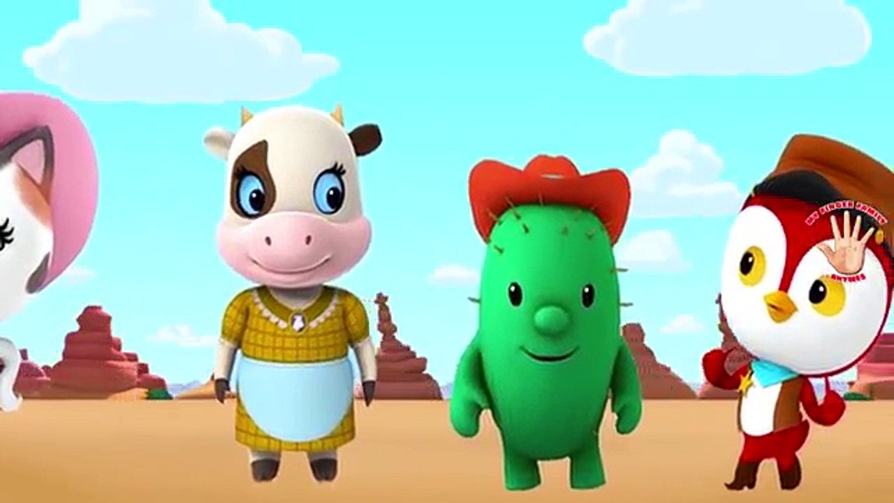 Sheriff Callies Wild West Finger Family Cartoon Animation Nursery Rhyme