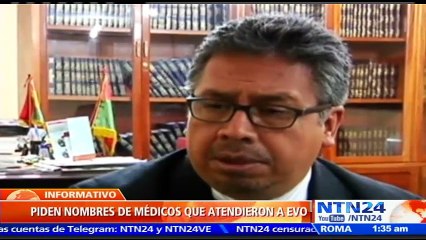 Colegio de Médicos de Bolivia pide nombres de especialistas que atendieron sin resultados al mandatario Evo Morales
