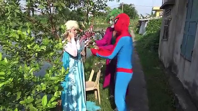 Замороженные Эльза какашки разноцветные шарики с Человек-Паук против Джокера ж/ Человек-паук супергерой удовольствие в реа