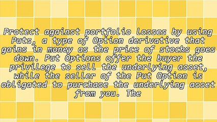 Protect Your Portfolio With Put Options