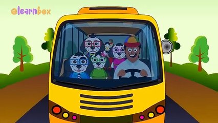 Puppy Dog Wheels On The Bus Nursery Rhymes for Children Wheels On The Bus Cartoons Rhymes for Kids