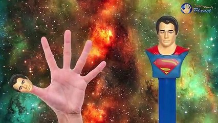 JUSTICE LEAGUE Finger Family | SUPERHERO Daddy Finger Rhyme w/ Batman, Spiderman, Superman and More