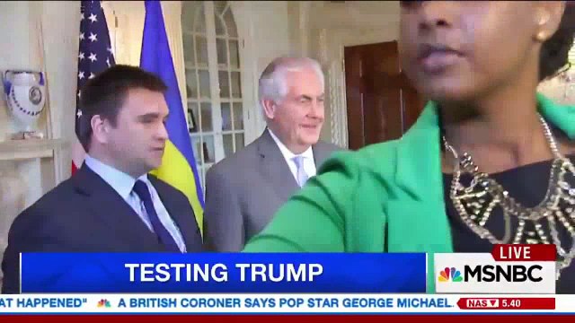 Watch: MSNBC’s Andrea Mitchell DRAGGED away while yelling about Russia to Tillerson
