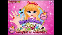 Bebé Barbie Bricolaje Ombre Nails Tutorial Bebé Juegos de Barbie | Juegos de Niñas