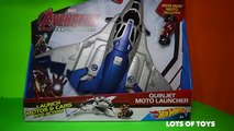 High Speed Fighter Jet Quinjet Moto Launcher by Hotwheels Avengers Age of Ultron Toy Review