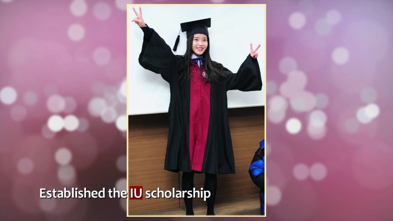 [Showbiz Korea] IU(아이유) creates the IU SCHOLARSHIP for her high school ALMA MATER