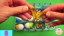 Surprise Egg Competition! Opening 16 Surprise Eggs Filled with Dinosaurs or Candy