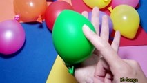 5 Colours Water Wet Balloons - Learn Colors Balloon Nursery Rhymes Compilation, Daddy Fing