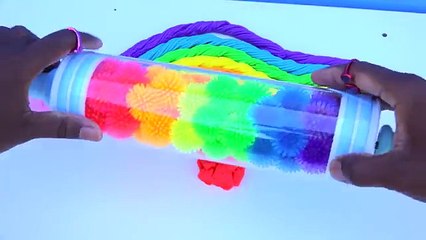 DIY How To Make Kinetic Sand Truck Container Heavy loader Magic Sand Learn Colors