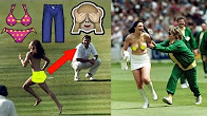 Funny cricket video 2017 - Crazy Fans running nakked - streakers - players funny reaction