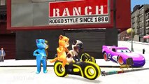 TALKING TOM TRON BIKES Nursery Rhymes Children Songs! Talking Tom Colors Animation