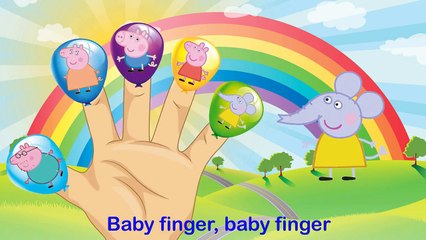 Download Video: Peppa Pig Balloons Family Finger Song - Peppa Pig Party Supplies - Nursery Rhymes