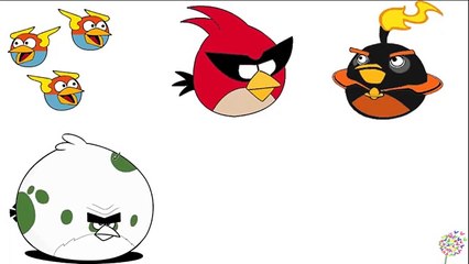 Angry Birds Coloring Pages For Learning Colors - Angry Birds Space Coloring Book 3