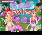 #Elsa Jugar el juego Congelado Hermanas de la Piscina el Día Mainkan Congelado suster Renang Día