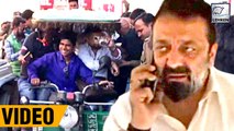 Sanjay Dutt Takes Rickshaw Ride In Agra FULL VIDEO | Bhoomi | LehrenTV