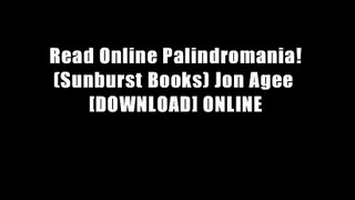 Read Online Palindromania! (Sunburst Books) Jon Agee  [DOWNLOAD] ONLINE