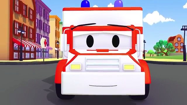 Troy le Train et lAmbulance à Car City | Dessin animés pour enfants