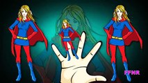 Finger Family Superheroes Spiderman Superman Cartoons | Finger Family Nursery Rhymes For Children