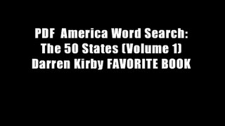 PDF  America Word Search: The 50 States (Volume 1) Darren Kirby FAVORITE BOOK