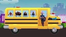 WHEELS ON THE BUS Avengers Captain America Thor Hulk Black Widow Iron man