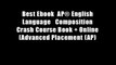 Best Ebook  AP? English Language   Composition Crash Course Book + Online (Advanced Placement (AP)