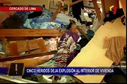 Cercado: descartan que explosión en vivienda se originó por fuga de gas