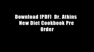 Download [PDF]  Dr. Atkins  New Diet Cookbook Pre Order