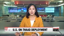 THAAD deployment is national security issue, not threat to China: White House