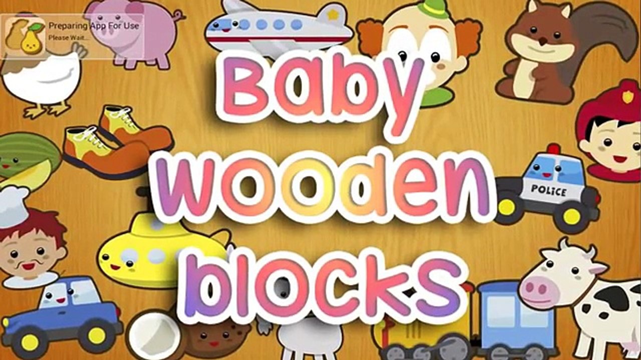 Baby blocks Puzzles - Wooden Blocks Alphabet, Number, Animals and Fruits for Toddlers