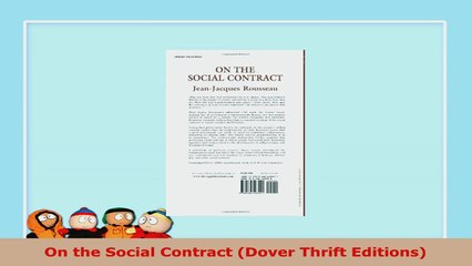READ ONLINE  On the Social Contract Dover Thrift Editions