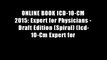 ONLINE BOOK ICD-10-CM 2015: Expert for Physicians - Draft Edition (Spiral) (Icd-10-Cm Expert for