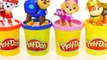 La pata de la Patrulla Marshall Juguetes de Play doh Sorpresa! Aprender Los Colores A Los Niños De Nickelodeon De Peppa Pig, Presc
