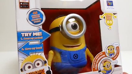 Download Video: Despicable Me 2 Toys NEW FART Toy, Action Figure, Talking Minion Dave, Talking GRU & Stuar