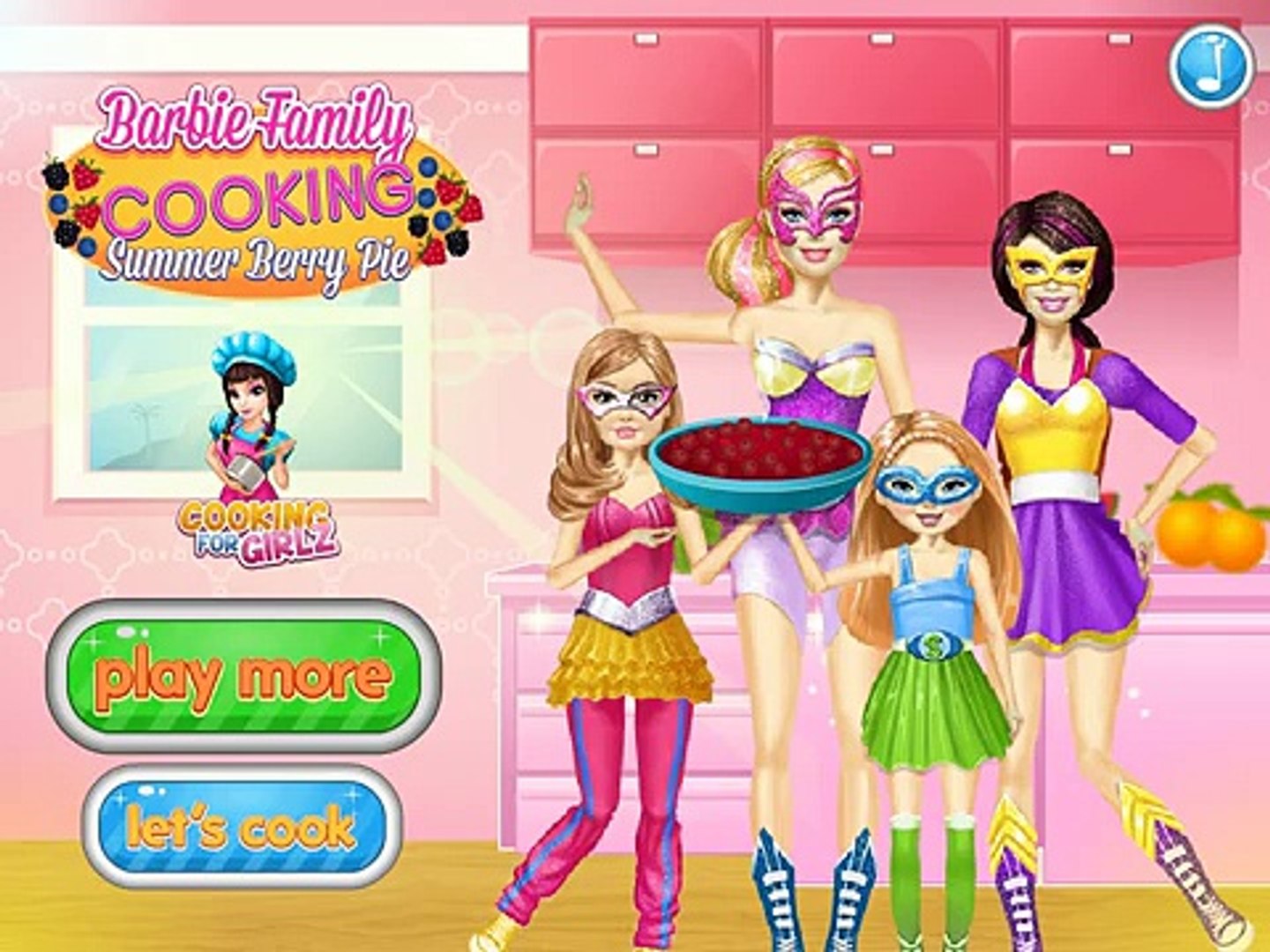 barbie cooking cartoon