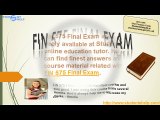 FIN 575 Final Exam