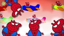 Spiderman and Peppa Pig Finger Family Songs For Kids - Superheroes Nursery Rhymes