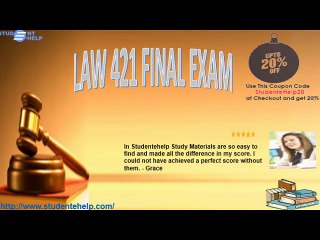 LAW 421 Final Exam